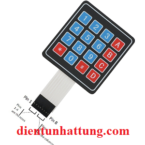 bàn phím mềm 4x4 keypad dd