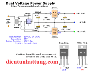 IC KIA 7912 ổn áp, ngõ ra điện áp âm 12V
