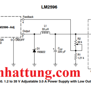 Alternative view of Module giảm áp LM2596 3led 7 đoạn, Ổn áp DC-DC giảm áp 5A