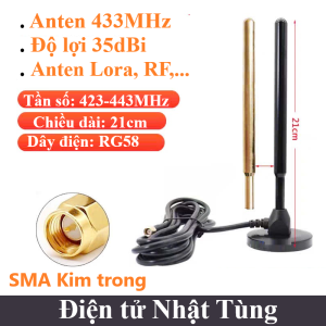 anten-433mhz-do-loi-35dbi-chieu-dai-21cm-day-dai-3m-sma-kim-trong-1