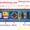 stm32f103c8t6-board-ho-stm-nha-san-xuat-atmel-chuc-nang