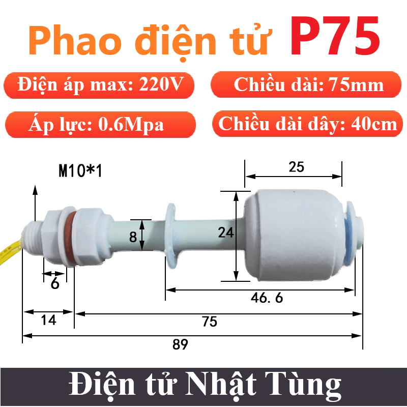 phao-dien-tu-p75-cong-tac-duoi-nuoc-chieu-dai-75cm