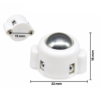Bánh lái đa hướng 3PI N20 xe 3 bánh, Bánh xe mô hình 3 bánh - Ảnh 4