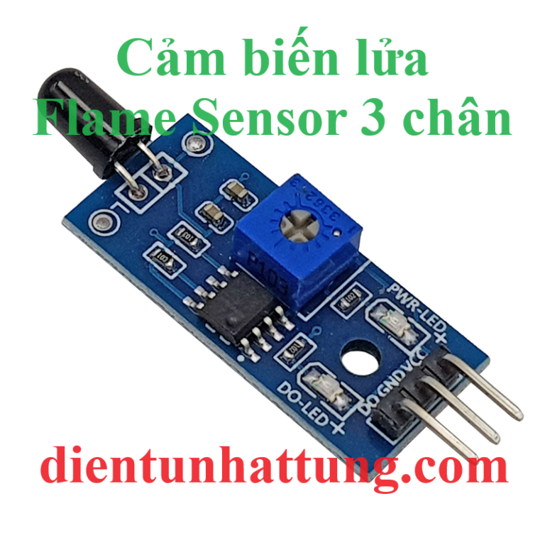 CẢM BIẾN LỬA 3 CHÂN, FLAME SENSOR PHÁT HIỆN LỬA