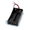 Đế pin 2 cell 18650 nối tiếp ra dây, Đế 2 pin 18650 có dây - Ảnh 3