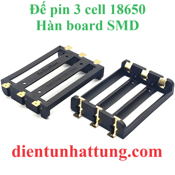 de-pin-3cell-18650-han-board-smd-dai-dien