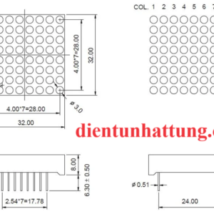 led-matrix-8x8-32x32mm-lad-ma-tran-mau-do-cau-truc-chan