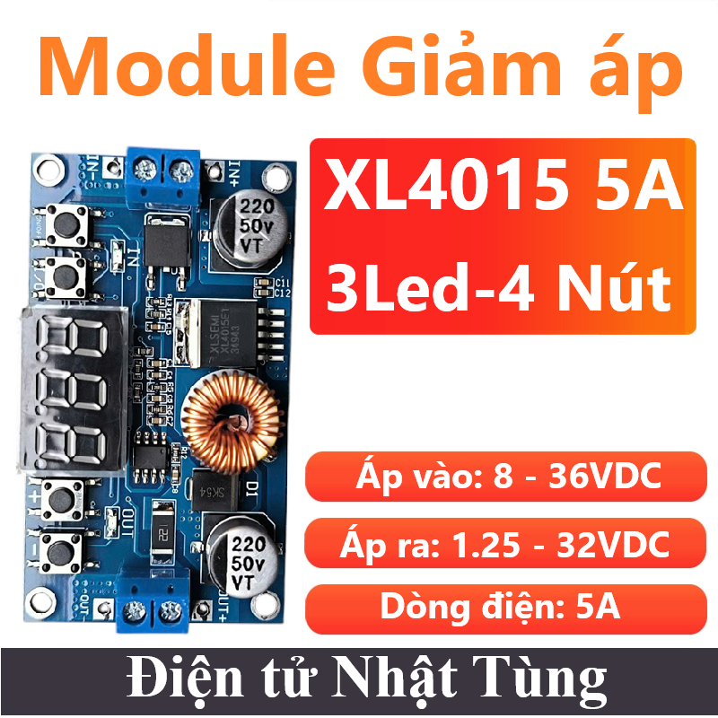 module-giam-ap-xl4015-3led-7doan-4-nut-nhan-on-ap-5a