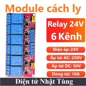 module-relay-24v-6-kenh-loai-mau-do