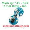 module-sac-2-cell-18650-4a-mach-bao-ve-pin-lithium-7.4v-8.4v-10A-dai-dien