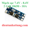 module-sac-2-cell-18650-8a-mach-bao-ve-pin-lithium-7.4v-8.4v-10Adai-dien