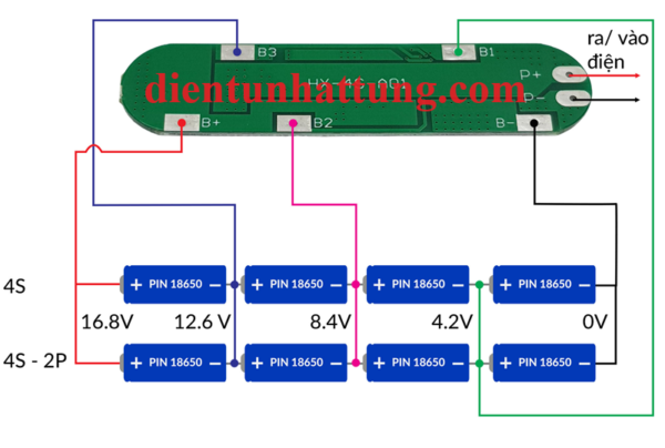 module-sac-4-cell-18650-mach-bao-ve-pin-lithium-16.8v-12A-so-do