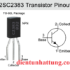 transistor-npn-c2383-dip-day-hoat-dong-160v-1A-ki-hieu-chinh