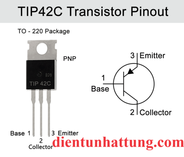 transistor-pnp-tip42-dip-day-hoat-dong-40v-6A-ki-hieu-chan