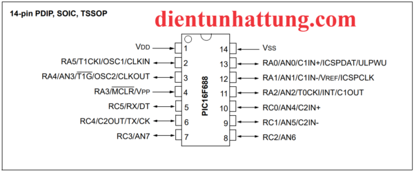 vi-dieu-khien-pic16f688-dip-ho-pic-microchip-so-do-chan