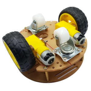 Alternative view of Bộ khung xe tròn robot 4 bánh 2 tầng, Khung xe mô hình 4 bánh