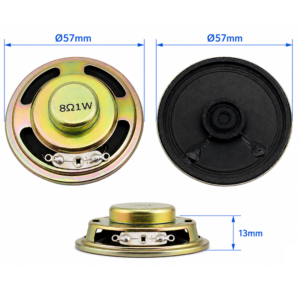 Alternative view of Loa tròn toàn dải 8R 1W đường kính 57mm, Loa tròn màn rung mini