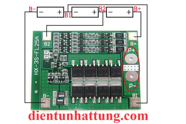 module-sac-3-cell-18650-25a-mach-bao-ve-pin-lithium-11.1v-40A-so-do-ket-noi