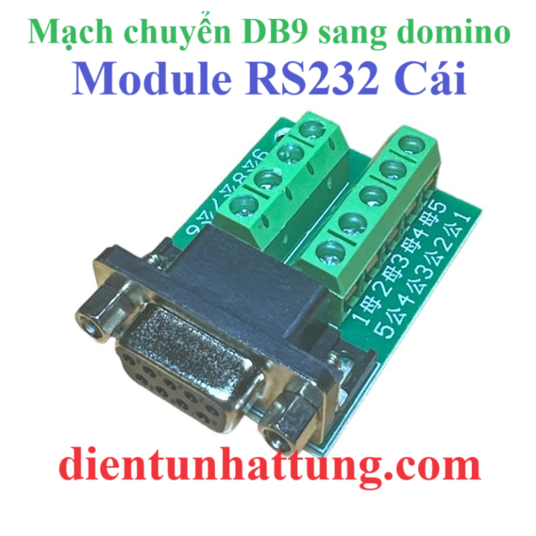 Db9 Module MẠCH CHUYỂN DB9 SANG DOMINO CÁI, MODULE RS232