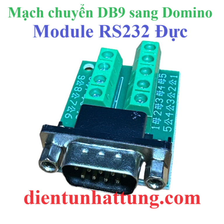 Db9 Module MẠCH CHUYỂN DB9 SANG DOMINO ĐỰC, MODULE RS232