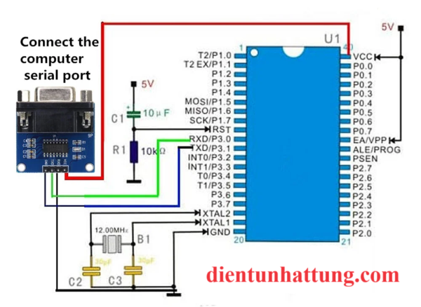 mach-chuyen-db9-sang-ttl-cai-module-rs232-so-do-ket-noi