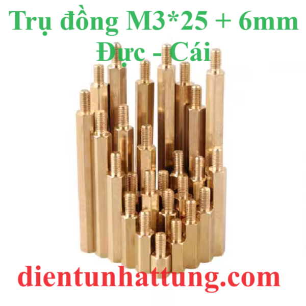 tru-dong-cai-cai-m3-25+6mm-tru-dong-luc-giac-dai-5mm-dai-dien