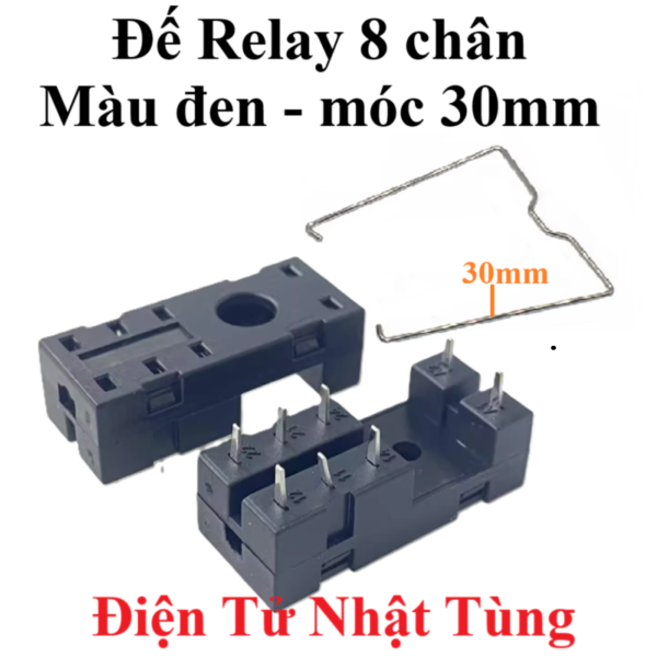 de-relay-8-chan-mau-den-co-moc-cao-30mm-dai-dien