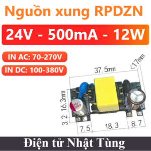 module-nguon-xung-rpdzn-ac-70-270v-dc-100-380v-24v-500ma-12w