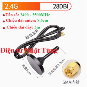 anten-lora-2.4ghz-28dbi-dep-8-5mm-chan-kim-trong-day-dai-3m-tren