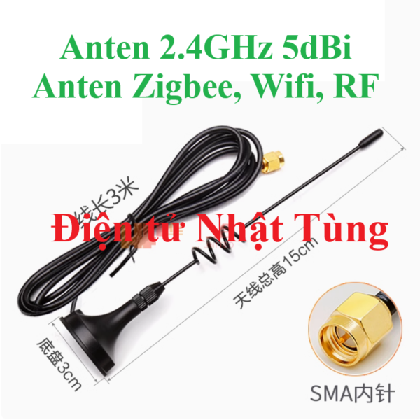 anten-lora-2.4ghz-5dbi-chieu-dai-15cm-de-hut-nam-chan-kim-trong-3m-dai-dien