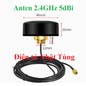 anten-lora-2.4ghz-5dbi-tron-46mm-chan-kim-trong-day-dai-3m-dai-dien