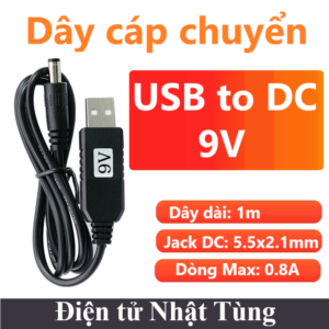 day-cap-chuyen-usb-to-dc-9v-dai-dien