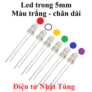 led-trong-5mm-mau-trang-chan-dai-dai-dien