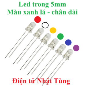 led-trong-5mm-mau-xanh-la-chan-dai-dai-dien