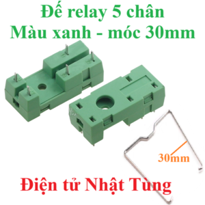 de-relay-5-chan-mau-xanh-co-moc-cao-30mm-dai-dien