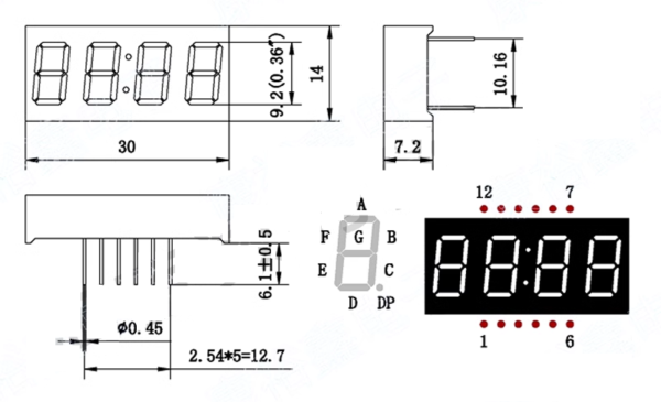 led-7doan-4so-0.36in-12pin-so-do-chan