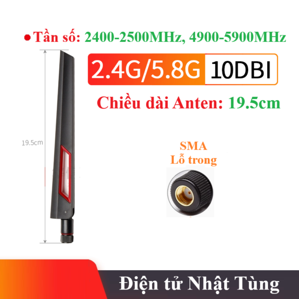 anten-2-4ghz-5-8ghz-10dbi-dau-nhon-19-5cm-chan-lo-trong-anten-wifi-rf-zigbee-tren