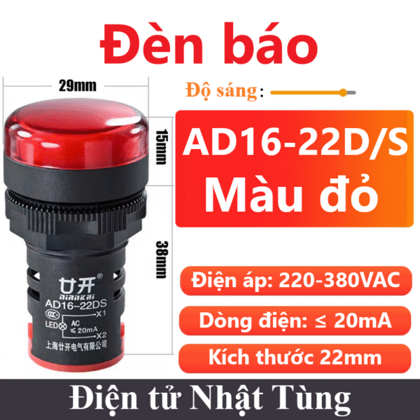 den-bao-ad16-22ds-220v-380v-ac-mau-do