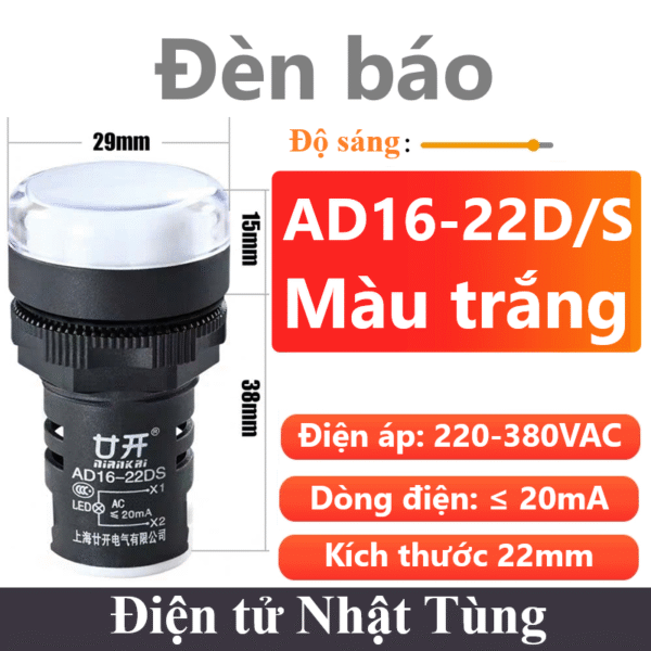 den-bao-ad16-22ds-220v-380v-ac-mau-trang