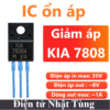 IC KIA 7808 ổn áp nhựa, ngõ ra điện áp dương 8V